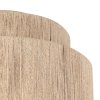 Nowoczesny plafon lampa sufitowa wykonana z juty beżowa uniwersalna minimalistyczna okrągła SMILLA 666800136 Trio